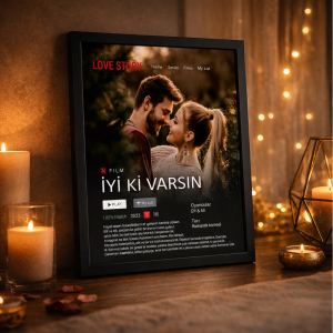 Film Kapağı Poster – Kişiye Özel Çerçeve Tablo